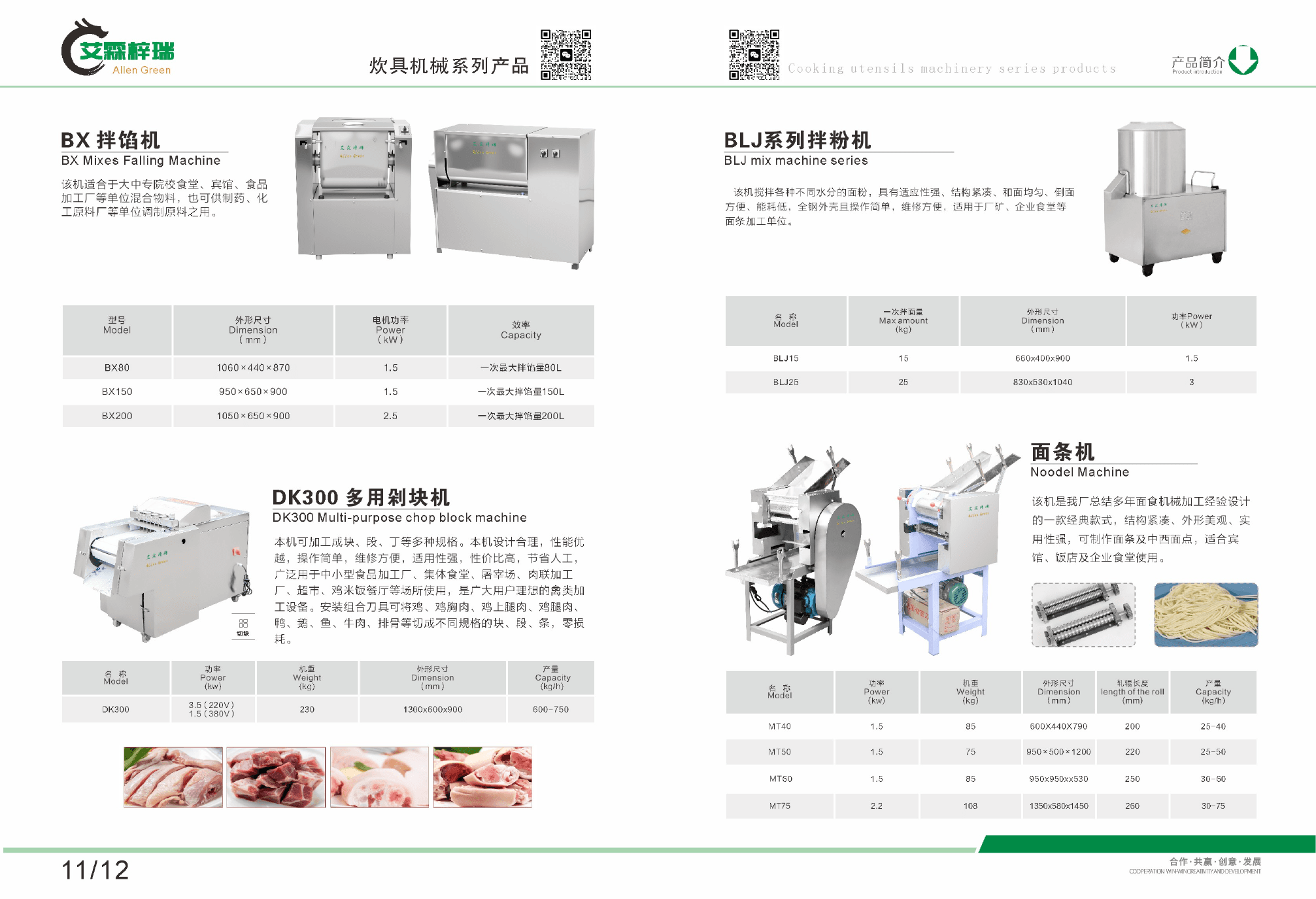 Meat Processing And Noodle Machines